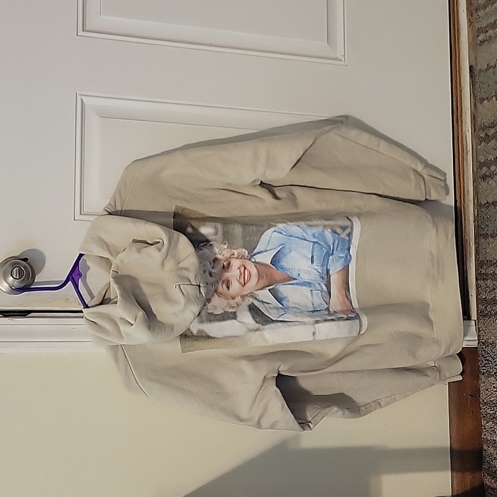 Dolly Parton Beige Hoodie